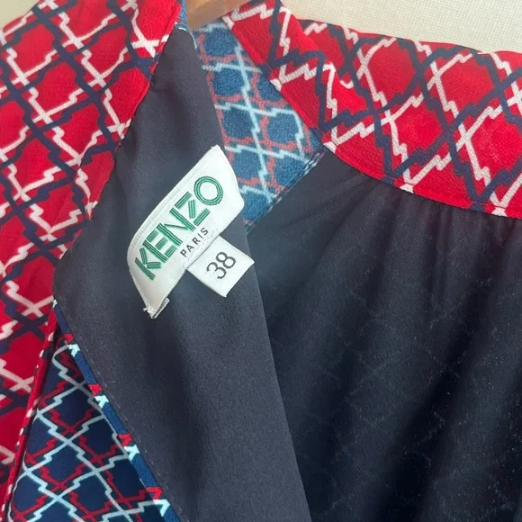 Kenzo Long Sleeve Print Dress - Picture 4 of 5